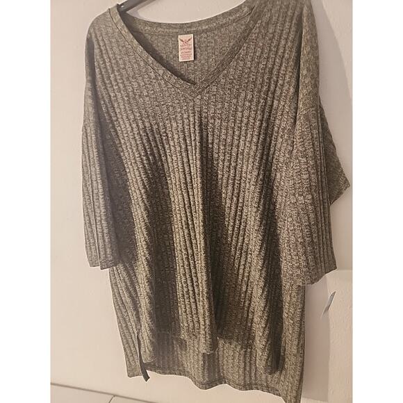 Faded Glory Green Knit Sweater 3/4 Sleeve Pullover Sweater XL - Picture 2 of 11